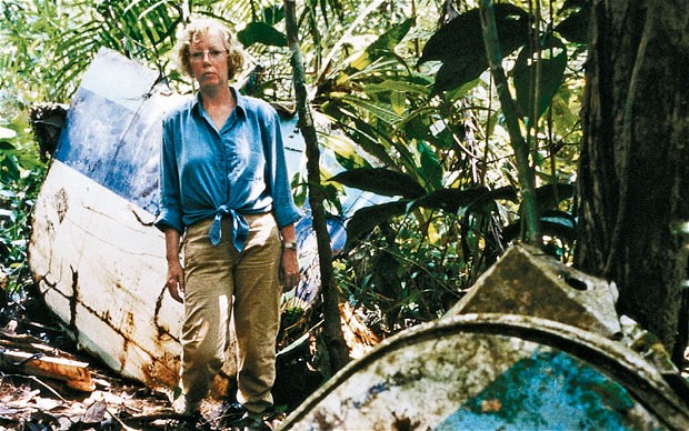 Juliane Koepche 1971 Teenager survives crash of Lansa Flight 508 and treks through the peruvian rainforest before being rescued.