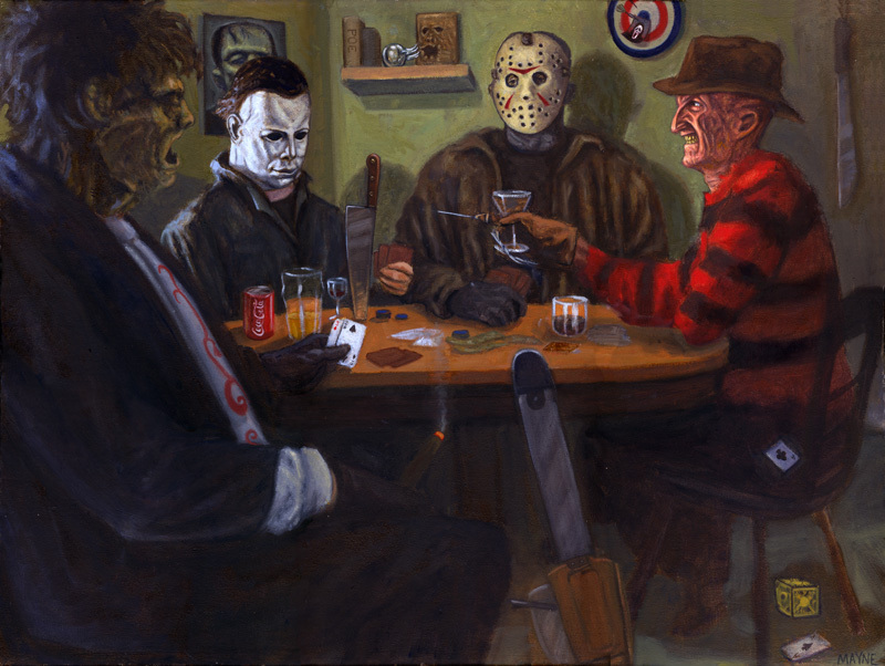 Happy Halloween from Michael, Jason , Freddy , and Leatherface ! ..