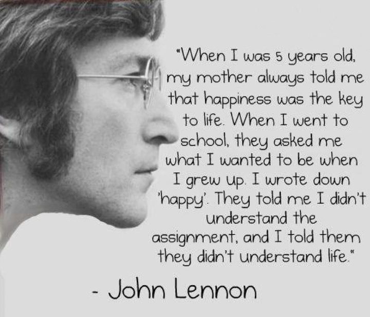 A john lennon quote that inspires