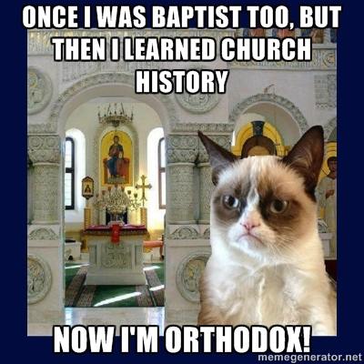 Grumpy Orthodox Christian Cat