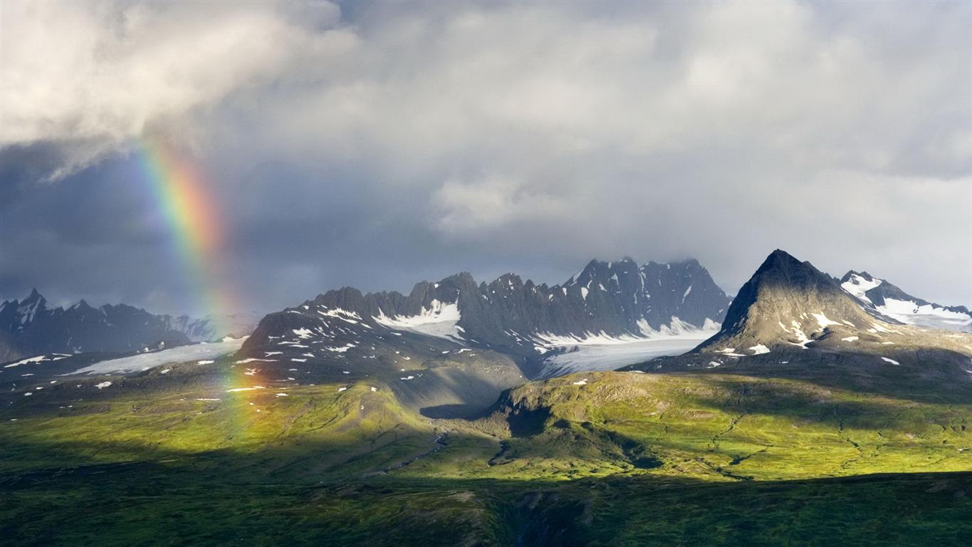 rainbow wallpaper hd mountain
