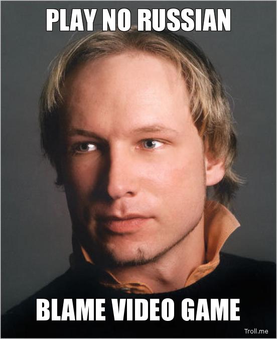 anders behring breivik - Play No Russian Blame Video Game Troll.me