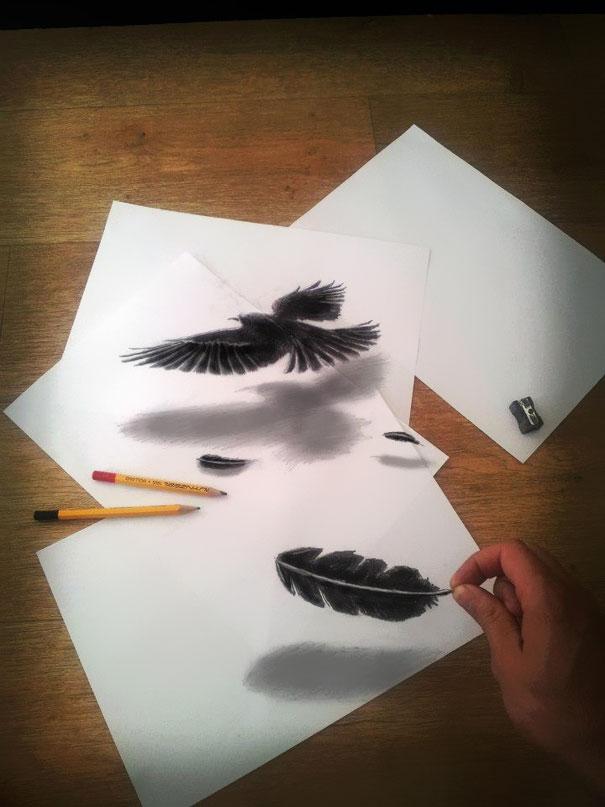 3D Pencil Drawings by Ramon Bruin