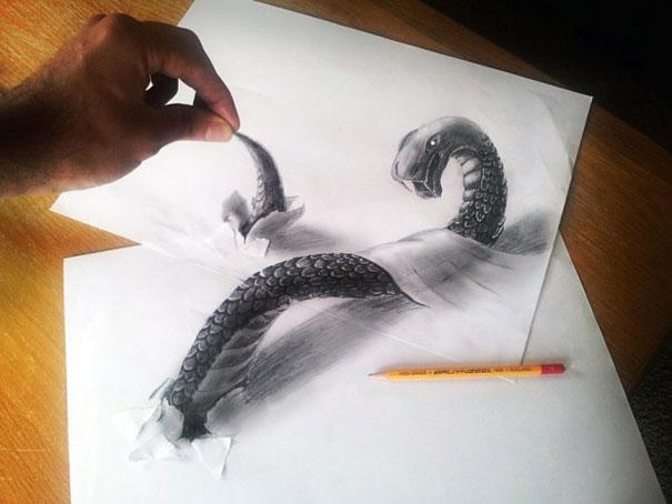 3D Pencil Drawings by Ramon Bruin