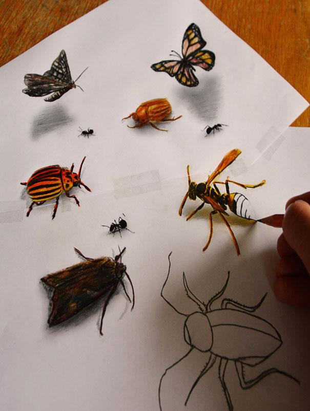 3D Pencil Drawings by Ramon Bruin