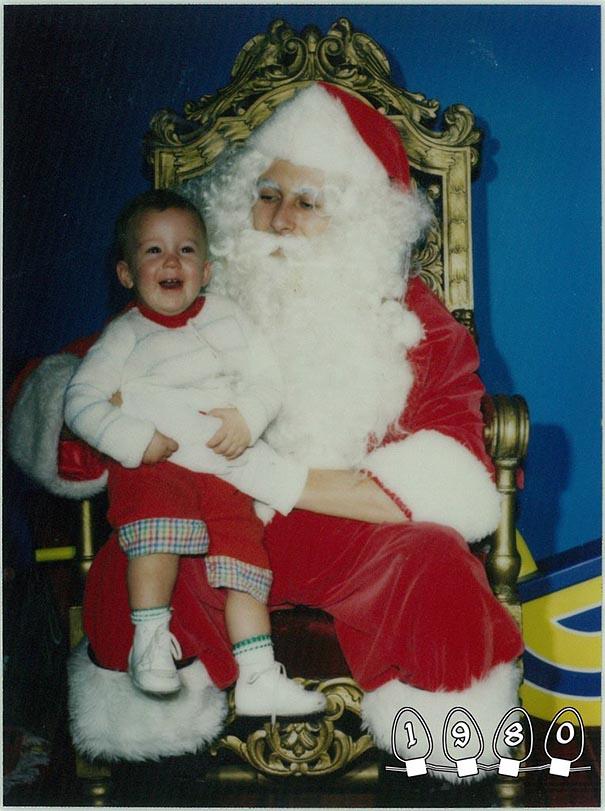 Annual Santa Photos for the last 34 years