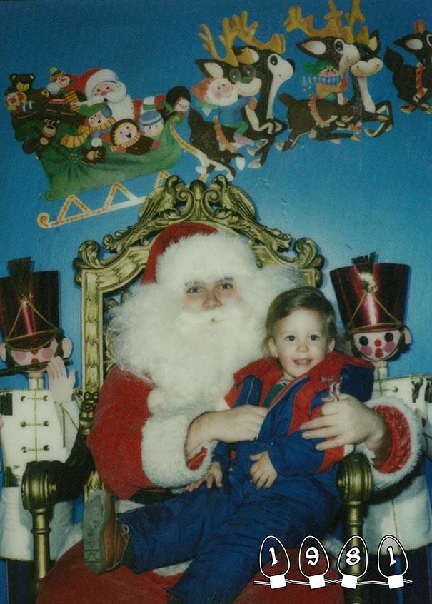 Annual Santa Photos for the last 34 years