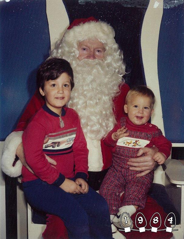 Annual Santa Photos for the last 34 years