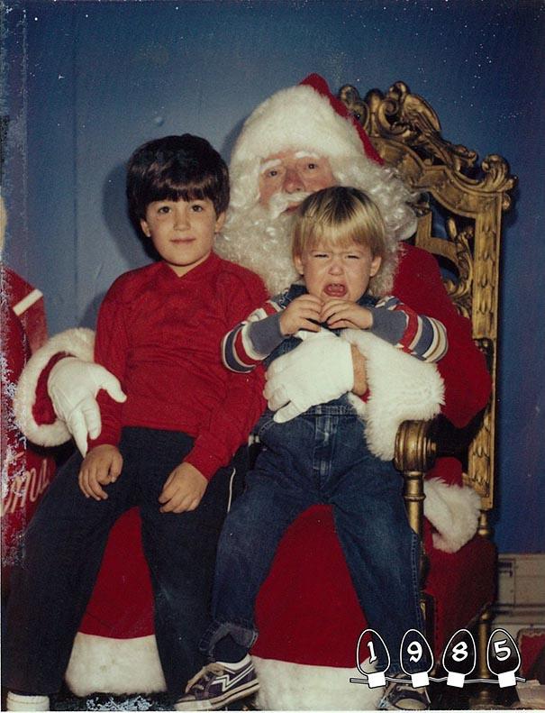 Annual Santa Photos for the last 34 years