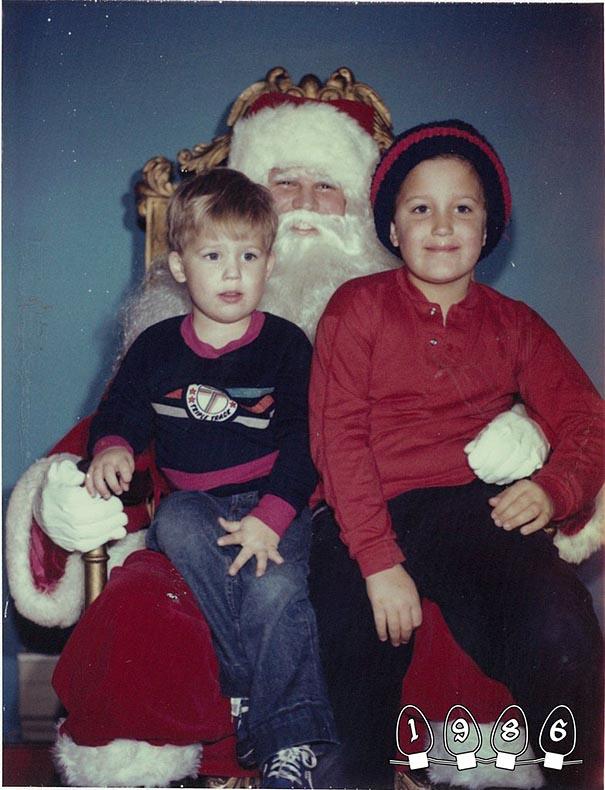 Annual Santa Photos for the last 34 years