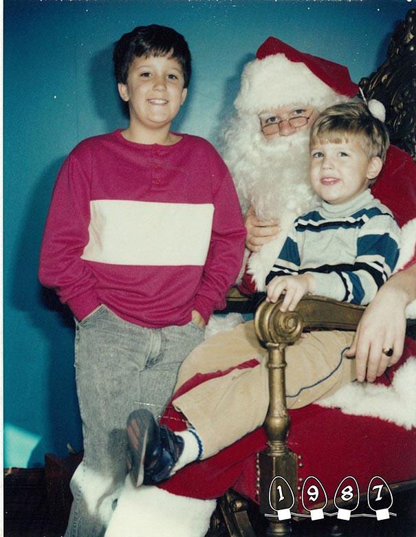 Annual Santa Photos for the last 34 years