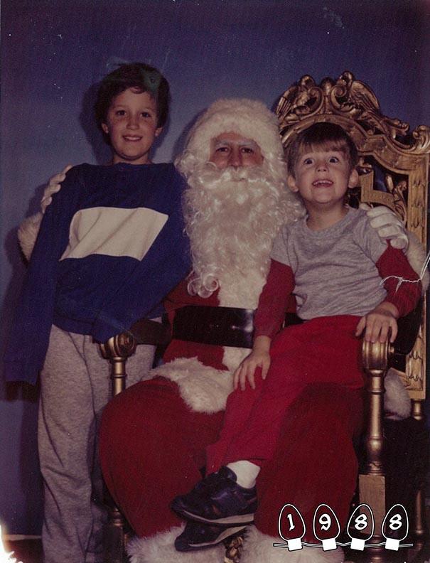 Annual Santa Photos for the last 34 years