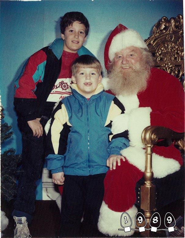 Annual Santa Photos for the last 34 years