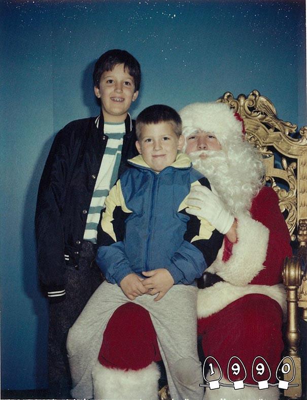 Annual Santa Photos for the last 34 years