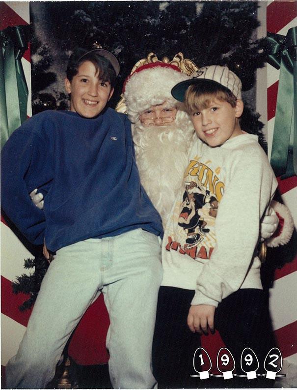 Annual Santa Photos for the last 34 years