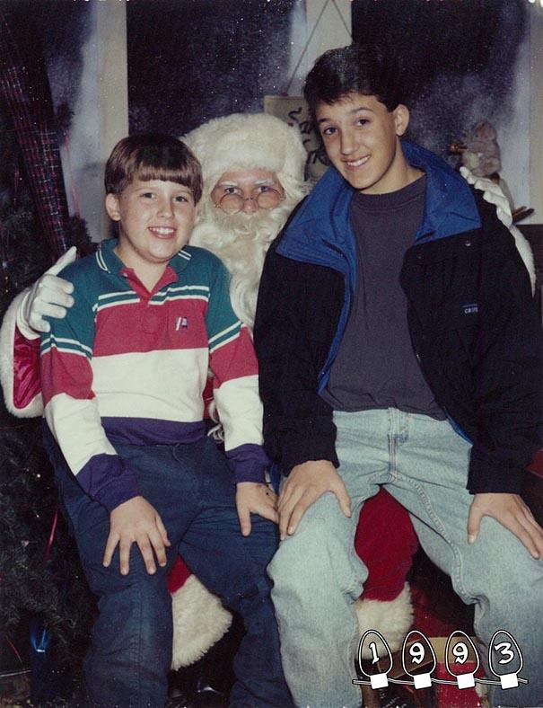 Annual Santa Photos for the last 34 years