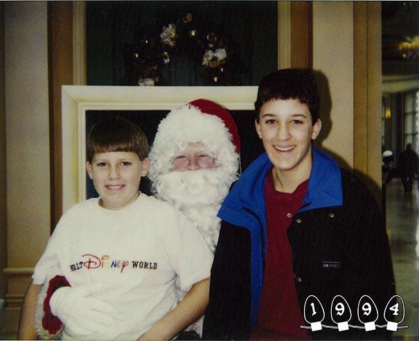 Annual Santa Photos for the last 34 years