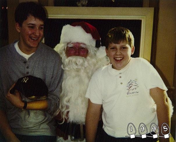 Annual Santa Photos for the last 34 years