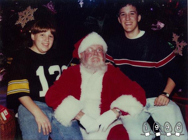 Annual Santa Photos for the last 34 years