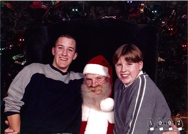 Annual Santa Photos for the last 34 years