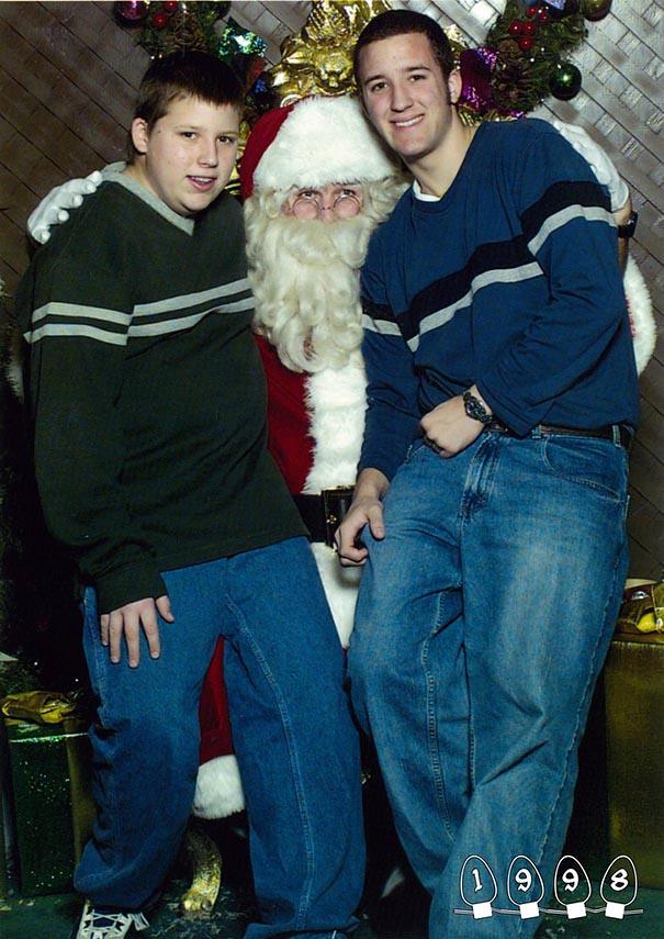 Annual Santa Photos for the last 34 years