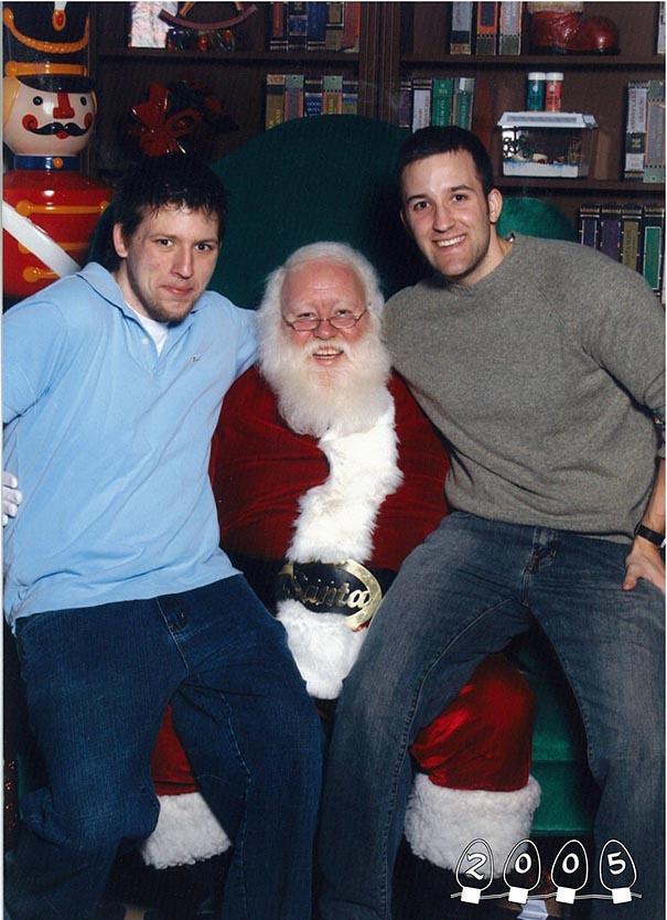 Annual Santa Photos for the last 34 years