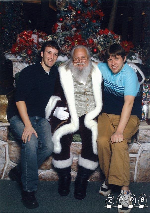 Annual Santa Photos for the last 34 years