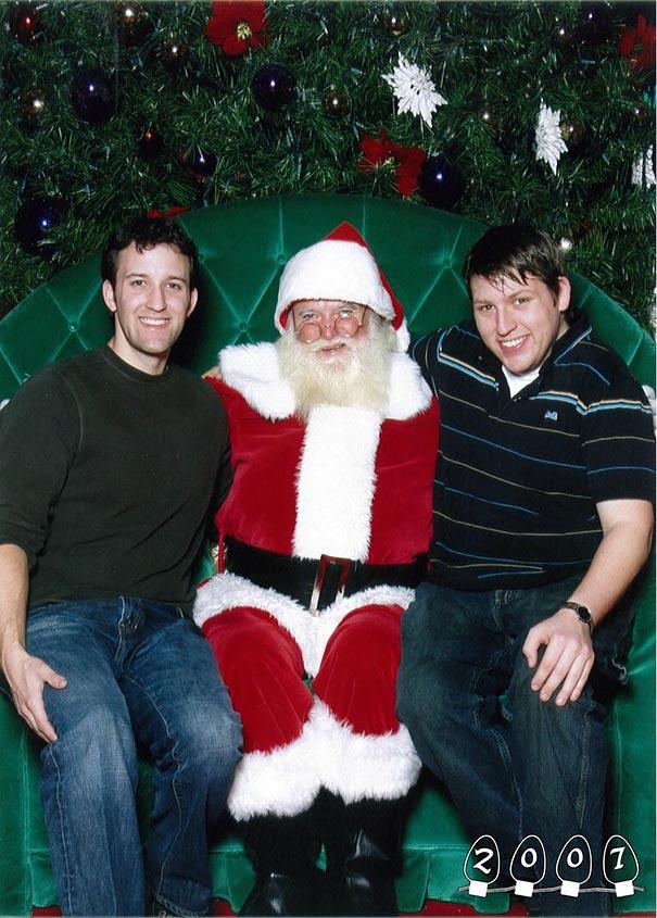 Annual Santa Photos for the last 34 years