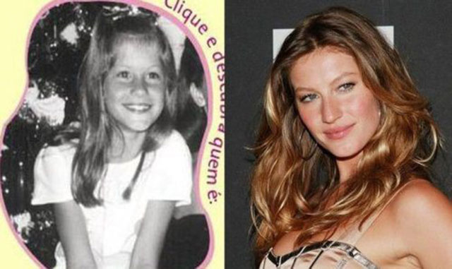 Model photos then and now