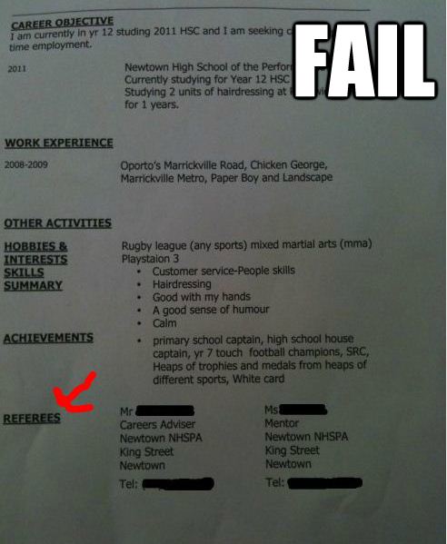 Resume Fails