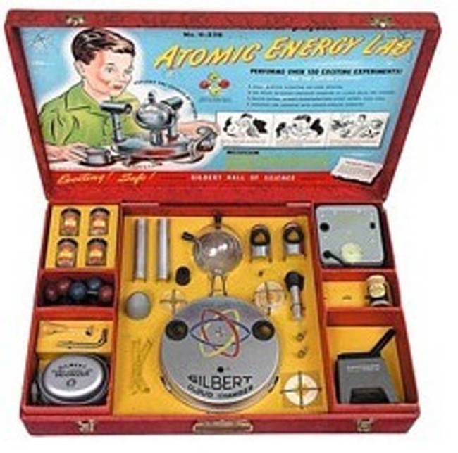 In retrospect, it seems completely obvious that this kit wasn't all that safe. The kit came with four samples of Uranium ore the same material nuclear weapons are made from and an order form in case you needed to get more.