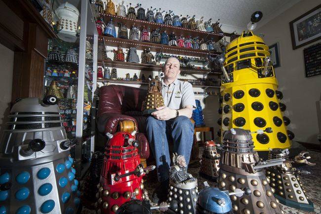 Rob Hull had 571 Dalek's when the official record was set in 2011. His collection now includes more than 1,000 pieces. Hull says he's not even a Dr. Who fan.