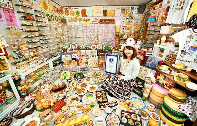 Akiko Obata has more than 8,080 prepared food-related items ranging from magnets, toys, replicas and more.