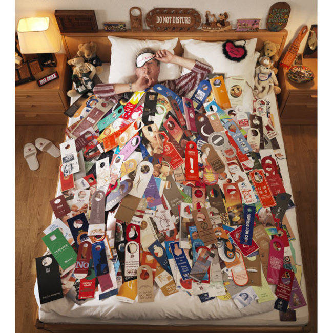 Since he started his collection in 1985, Jean Francois Vernetti has collected 11,111 different "Do Not Disturb" signs from hotels in almost 190 countries across the globe.