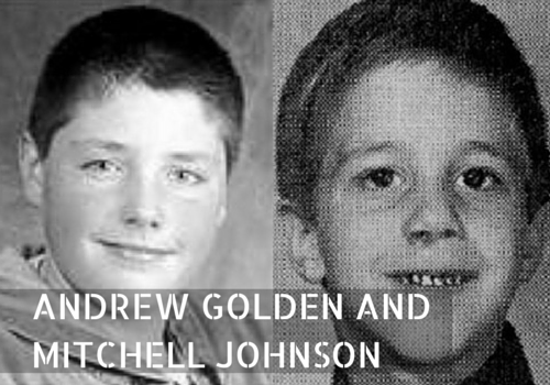 This pair of Arkansas middle school students went on a shooting spree at their school in 1998, killing four female students and a teacher. Golden was 11 years old and Johnson was 13 at the time of the massacre, which injured an additional ten people.
Both boys were sentenced to prison on multiple murder and manslaughter charges, becoming two of the youngest Americans to face such charges. Each was released on his 21st birthday. Golden has remained a free man, while, in 2008, Johnson was sentenced to 12 years in prison for theft.