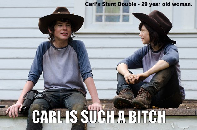 i hope carl gets eaten by zombies
