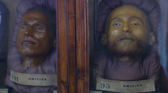 Lombrosos Museum of Criminal Anthropology, Turin, ItalyWax figures and actual skulls fill this museum, topped with the preserved head of the museums creator himself.