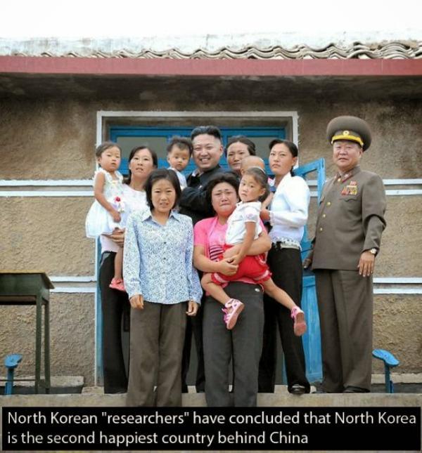 north korean family - North Korean "researchers" have concluded that North Korea is the second happiest country behind China