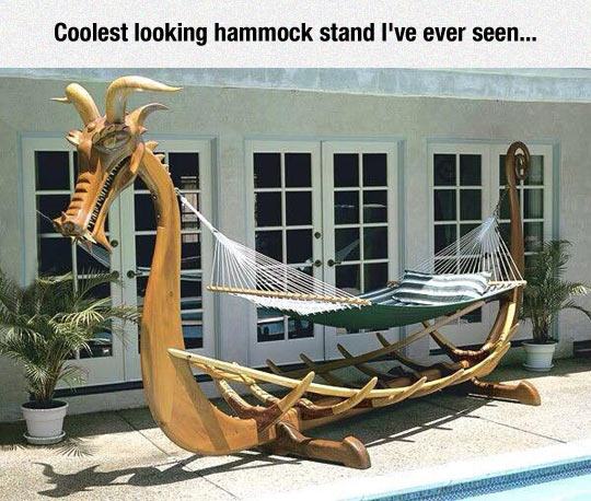dragon boat hammock - Coolest looking hammock stand I've ever seen...