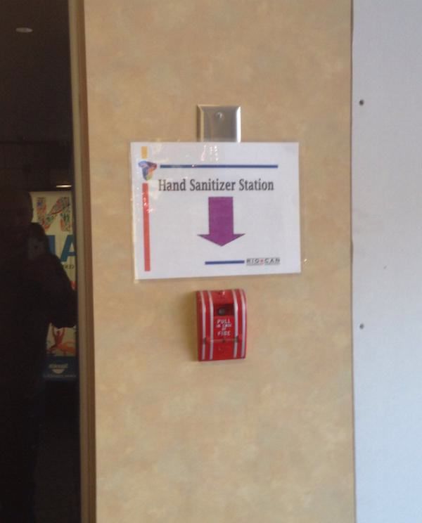Too weird To understand - Hand Sanitizer Station