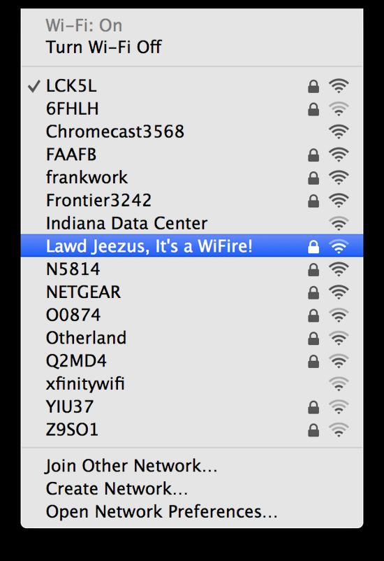The owner of this wireless network: