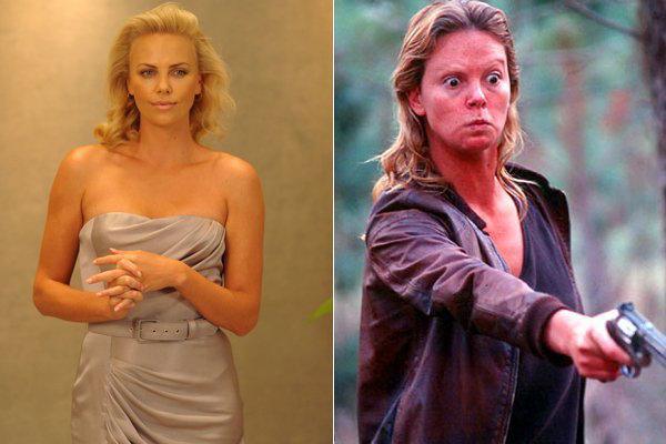 Charlize Theron gained 30 pounds for “Monster” and then dropped it right after

Theron ate nothing but junk food in preparation for her role. “I first began stuffing myself with Krispy Kreme doughnuts, but after a while I got sick of them,” Theron said. “I love potato chips, so that was a good thing for me. I’m a salty girl so I had my secret stash with me of potato chips at all times.” She went on to win best actress for her role.