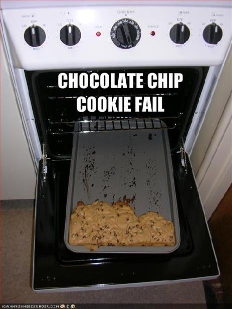 Chocolate Chip Cookie Fail
