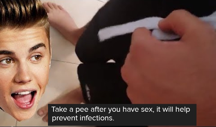 hairstyle - Take a pee after you have sex, it will help prevent infections.
