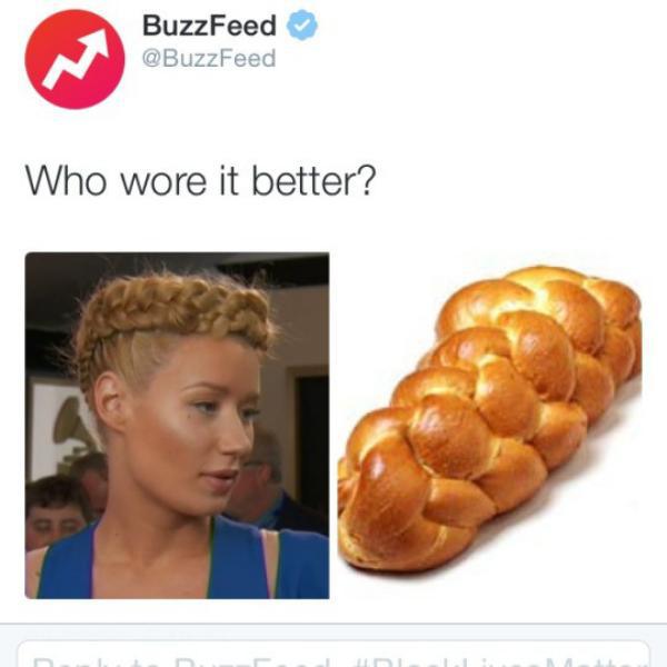 challah bread - BuzzFeed Who wore it better?