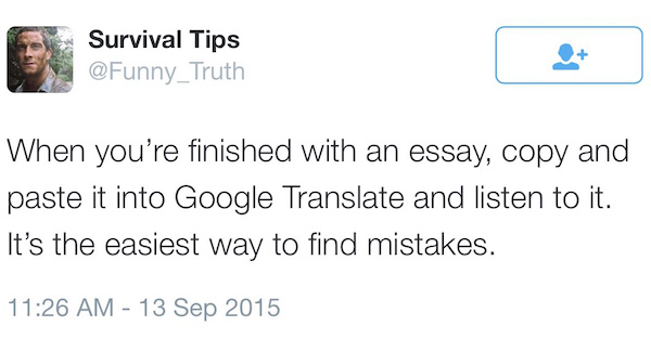 trump tweet fox news - Survival Tips When you're finished with an essay, copy and paste it into Google Translate and listen to it. It's the easiest way to find mistakes.