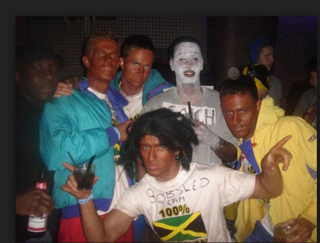 Jamaican Bobsled Team Blackface