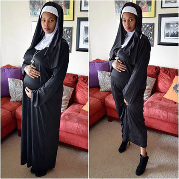 Pregnant nun