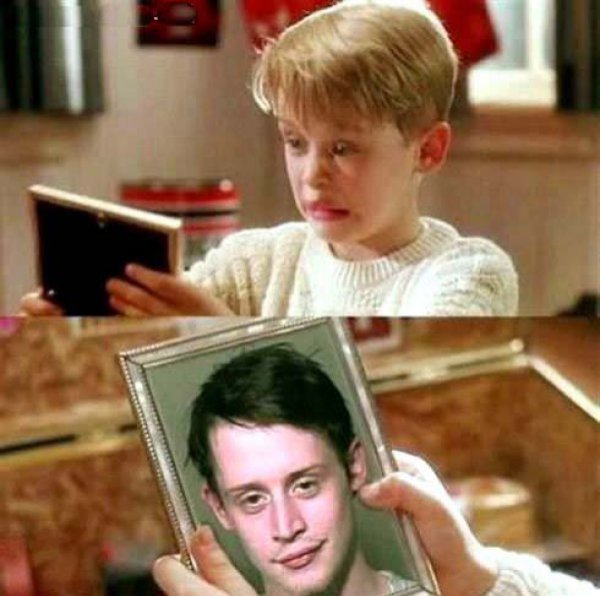 funny pictures of before and after pictures Macaulay Culkin