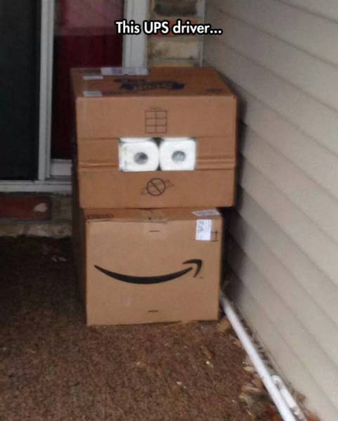 packages funny - This Ups driver...